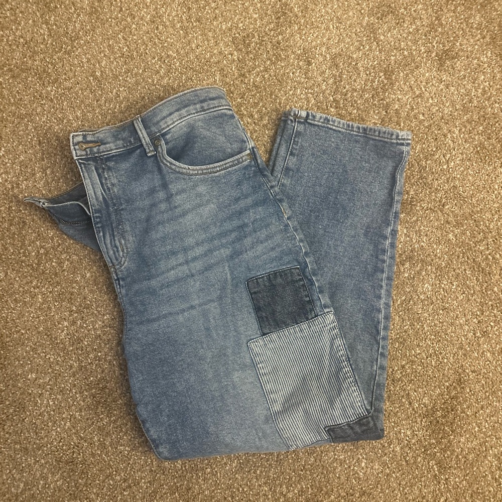 Sonoma Blue Jeans With Patchwork - image 1